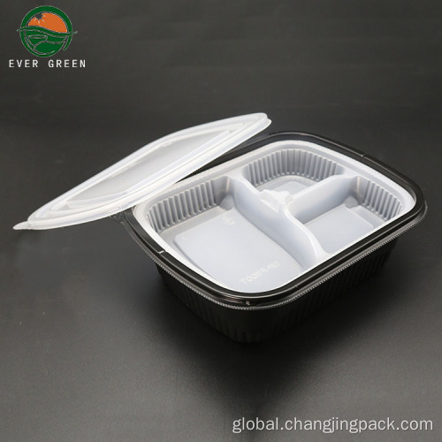Bento Plastic Container Ever Green Food Grade Container Disposable Microwave Bowl Manufactory